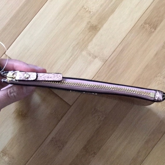 NWOT Kate Spade Pink Glitter Sparkle Clutch Wristlet Wallet Bag Handbag - Picture 9 of 9